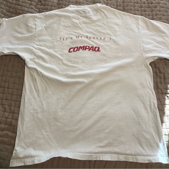 Vintage COMPAQ “It’s My Server” Tech T-Shirt Size XL